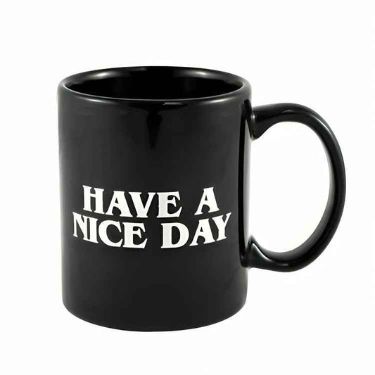Funny Middle Finger Coffee Mug – “Have a Nice Day” Ceramic Novelty Cup