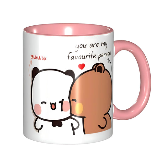 Love Message Ceramic Coffee Mug – Romantic Couple Gift Cup