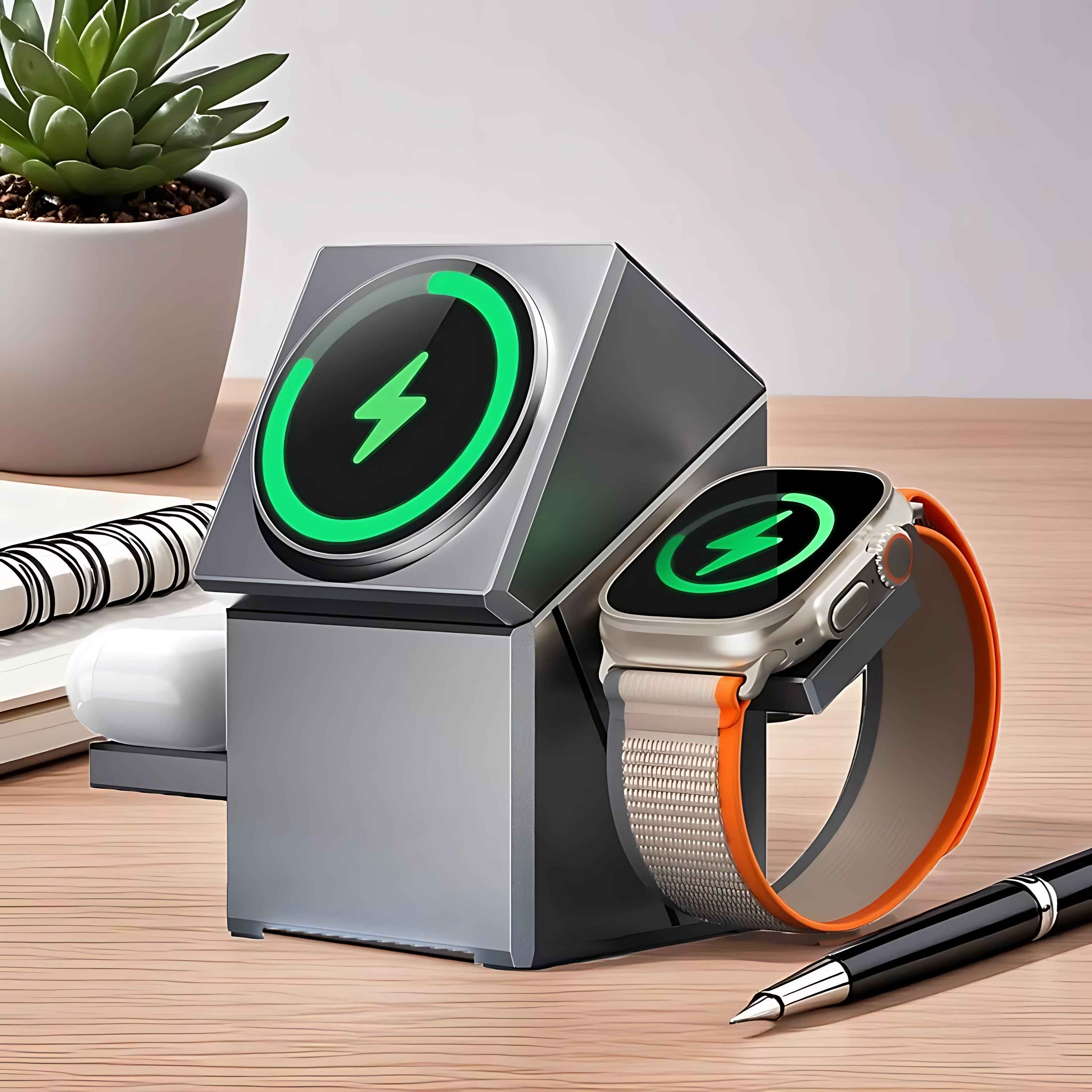 3-in-1 30W Fast Wireless Charging Station, Suitable for iPhone Watch, Air Pods & 16, 15 Series