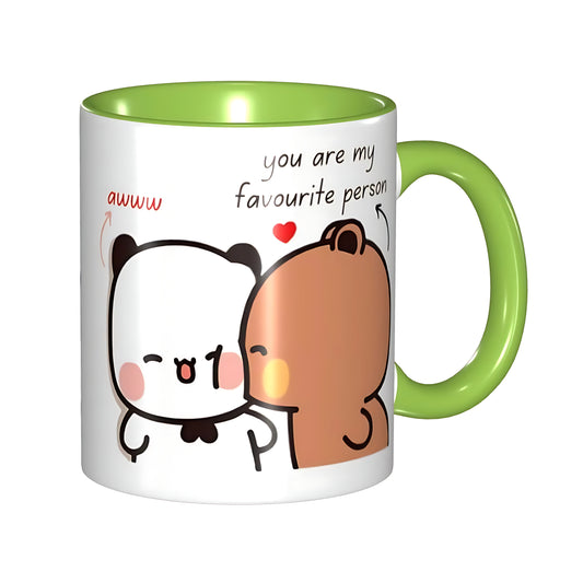 Love Message Ceramic Coffee Mug – Romantic Couple Gift Cup